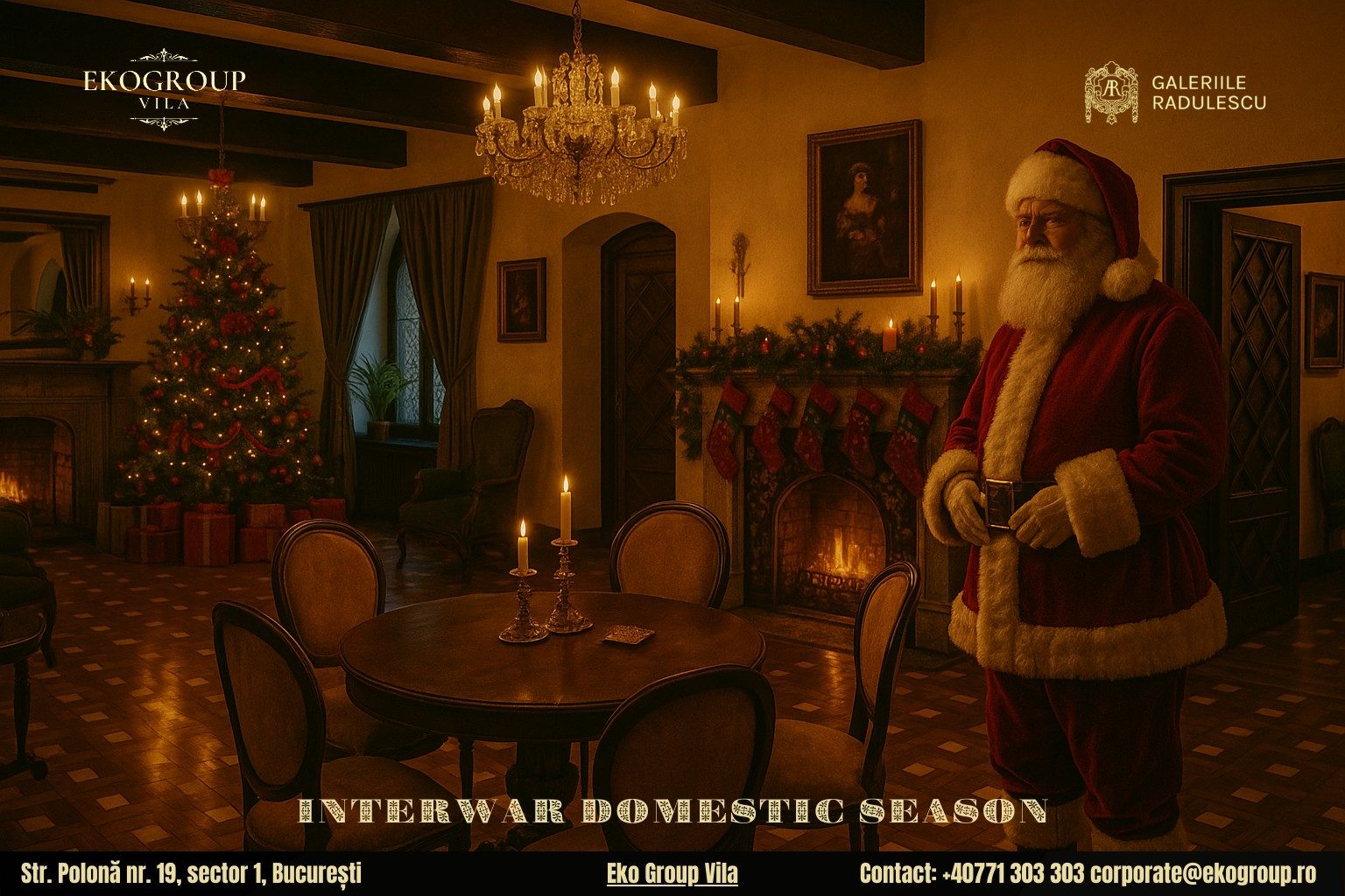 Moș Crăciun al anilor ’30: Spiritul sărbătorilor la Eko Group Vila