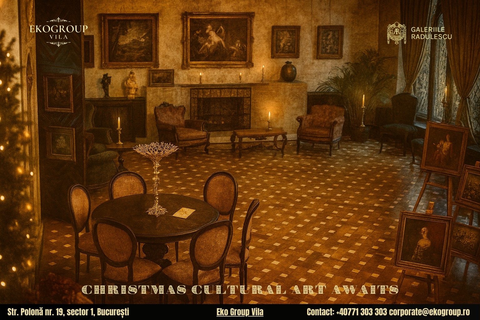 Povestea Crăciunului în anii ’30 la Eko Group Vila: o călătorie în timp prin artă și istorie